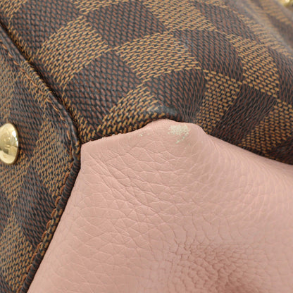 Exclusive Louis Vuitton Cuir Taurillon Damier Ebene Normandy Magnolia — Detail View