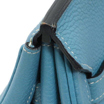 Exclusive Hermes Blue Jean Clemence Birkin 35 — Alternate View 13