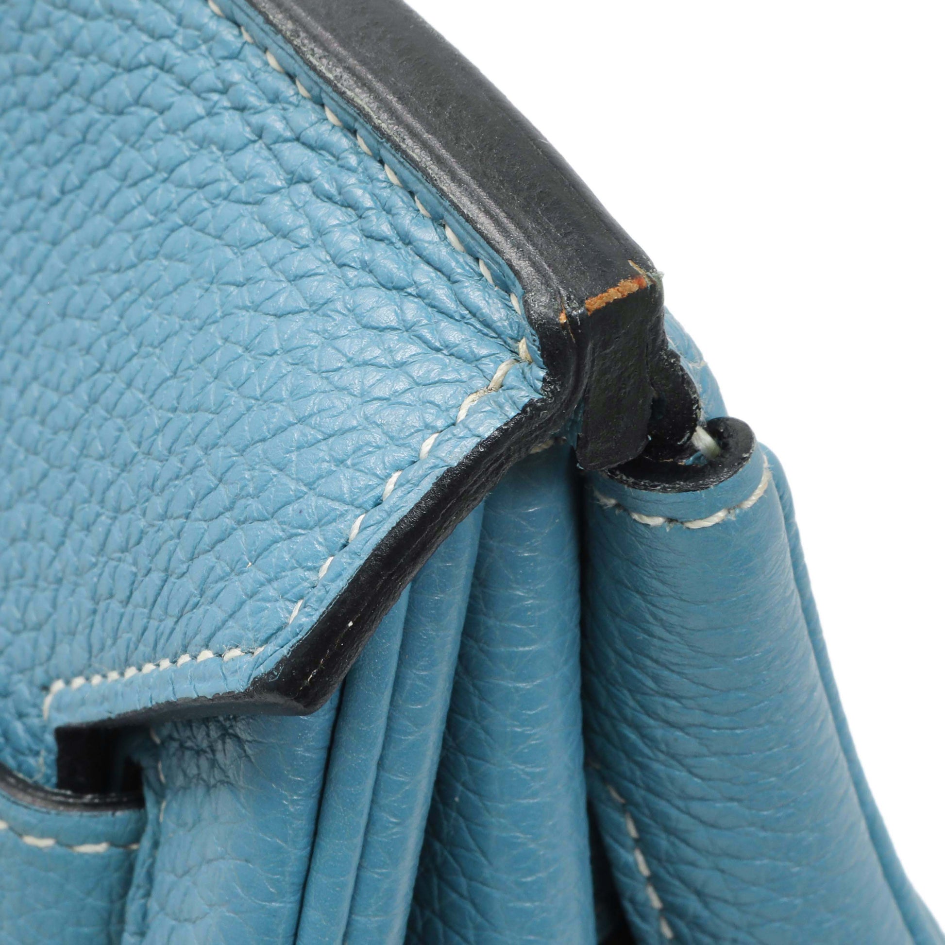 Exclusive Hermes Blue Jean Clemence Birkin 35 — Alternate View 14