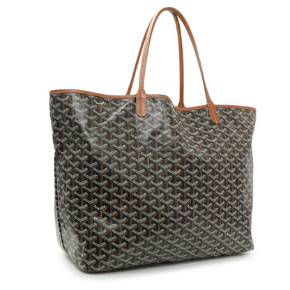 Exclusive Goyard Black Gold Goyardine Saint Louis GM — Side View