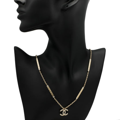 Exclusive Chanel Crystal CC Pendant Necklace — Top View