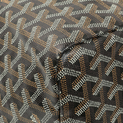 Exclusive Goyard Black Gold Goyardine Saint Louis GM — Top View