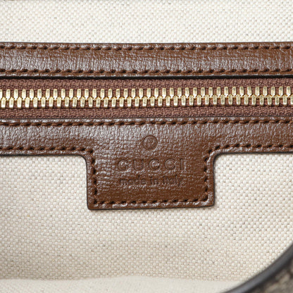 Exclusive Gucci GG Supreme Monogram Azalea Calfskin Retro Interlocking G Buckle Backpack — Detail View