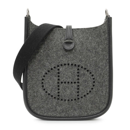 Exclusive Hermes Grey Feutre Swift Evelyne TPM — Front View