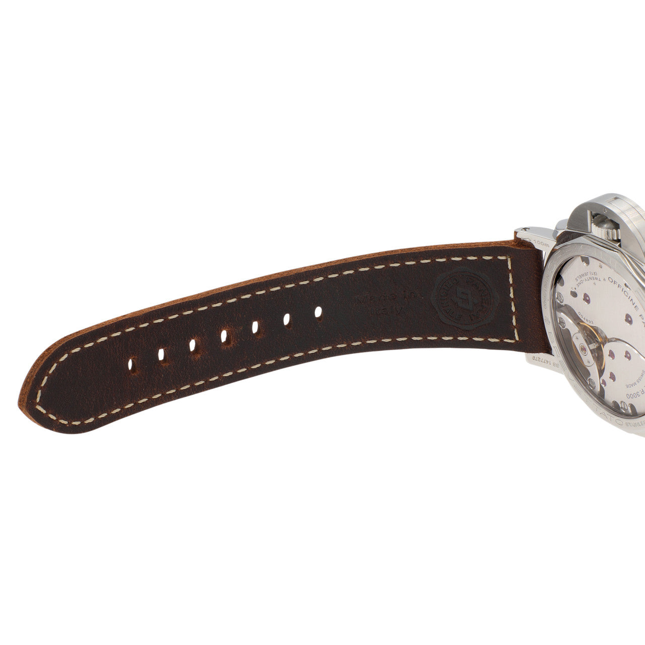 Exclusive Panerai Stainless Steel Luminor 1950 PAM00372 — Top View
