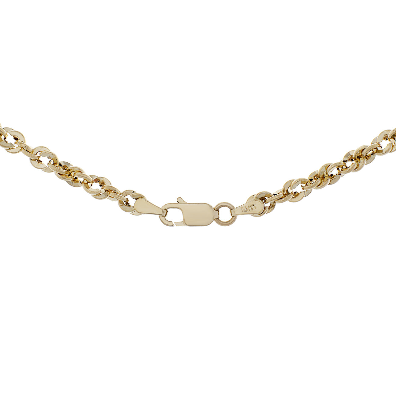 Exclusive 14K Yellow Gold 20" Chain — Side View