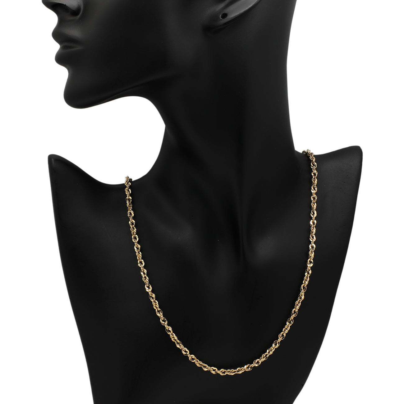 Exclusive 14K Yellow Gold 20" Chain — Back View