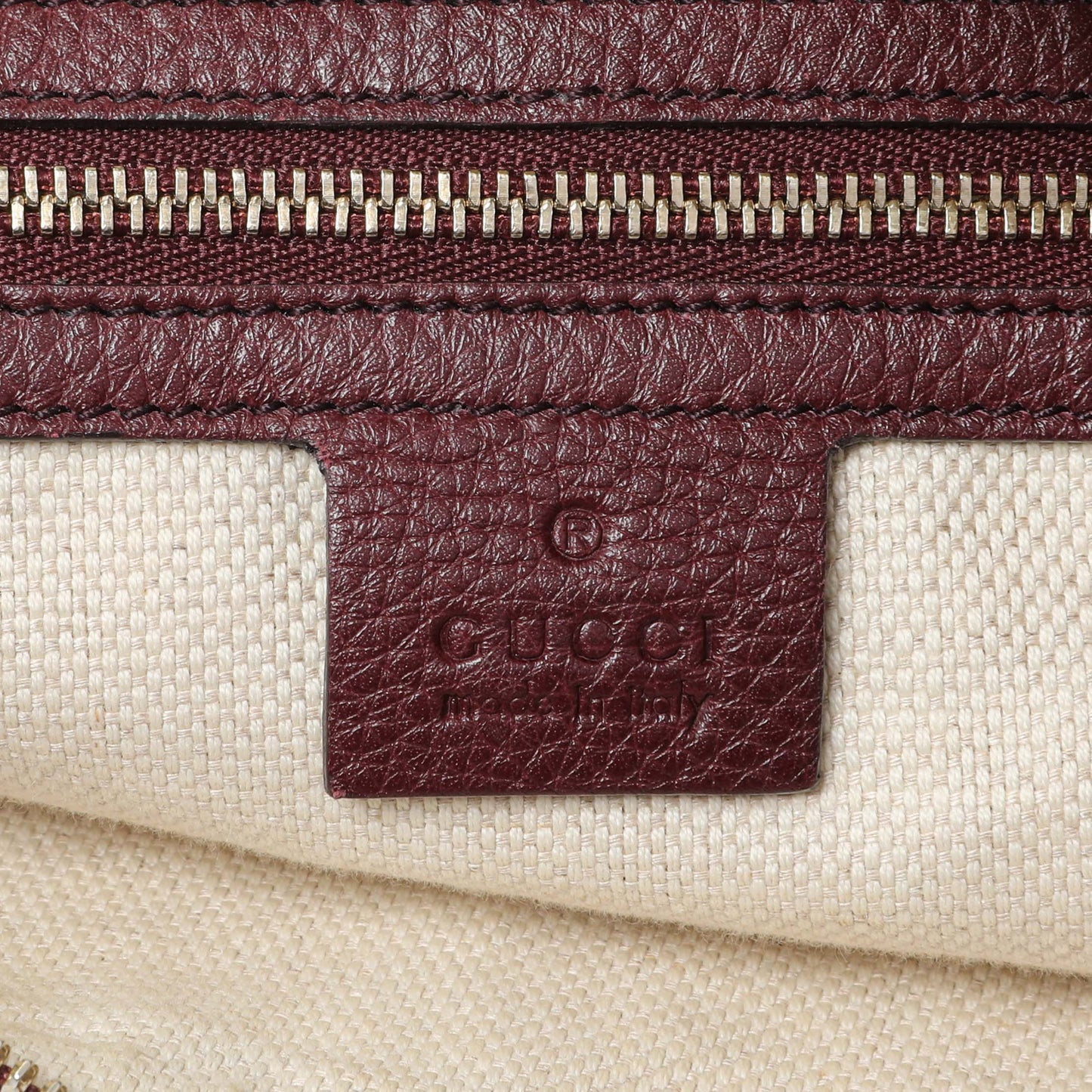 Exclusive Gucci Scarlatto Pebbled Leather Soho Shoulder Bag — Alternate View 9