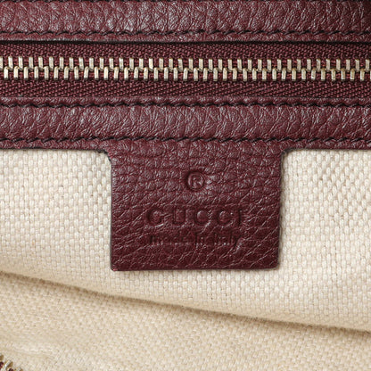 Exclusive Gucci Scarlatto Pebbled Leather Soho Shoulder Bag — Alternate View 9
