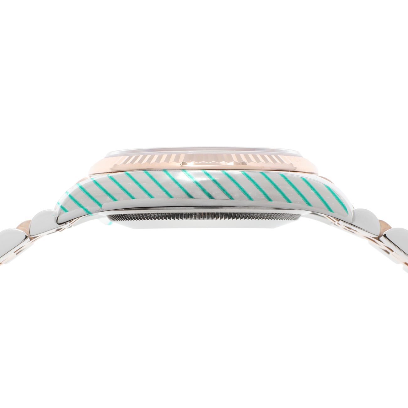Exclusive Rolex 18K Rose Gold Stainless Steel Datejust 36 116231 — Back View