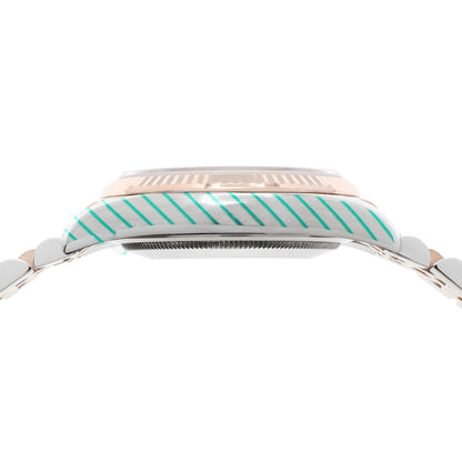 Exclusive Rolex 18K Rose Gold Stainless Steel Datejust 36 116231 — Back View
