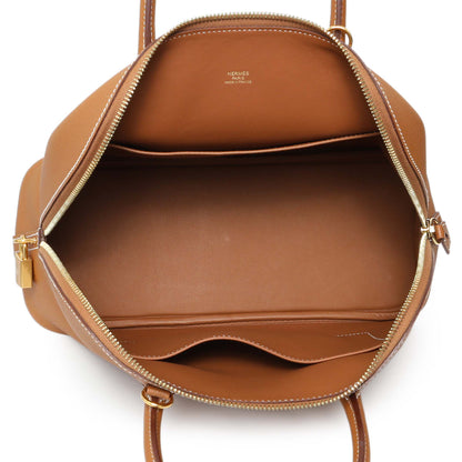 Exclusive Hermes Gold Epsom 1923 Bolide 30 — Top View