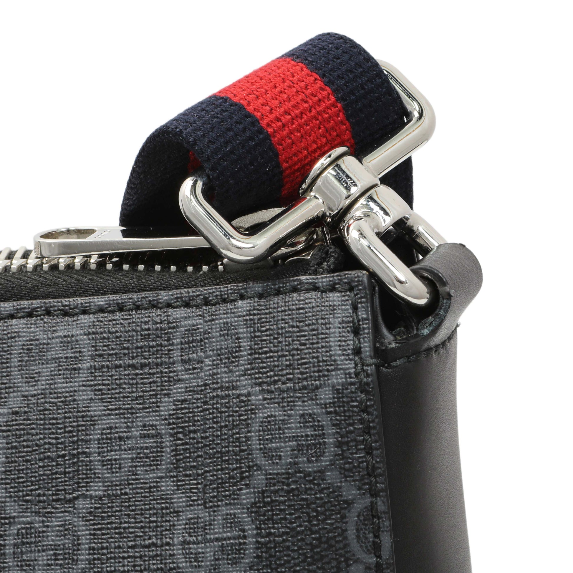 Exclusive Gucci GG Supreme Monogram Web Small Flat Messenger Bag — Alternate View 7