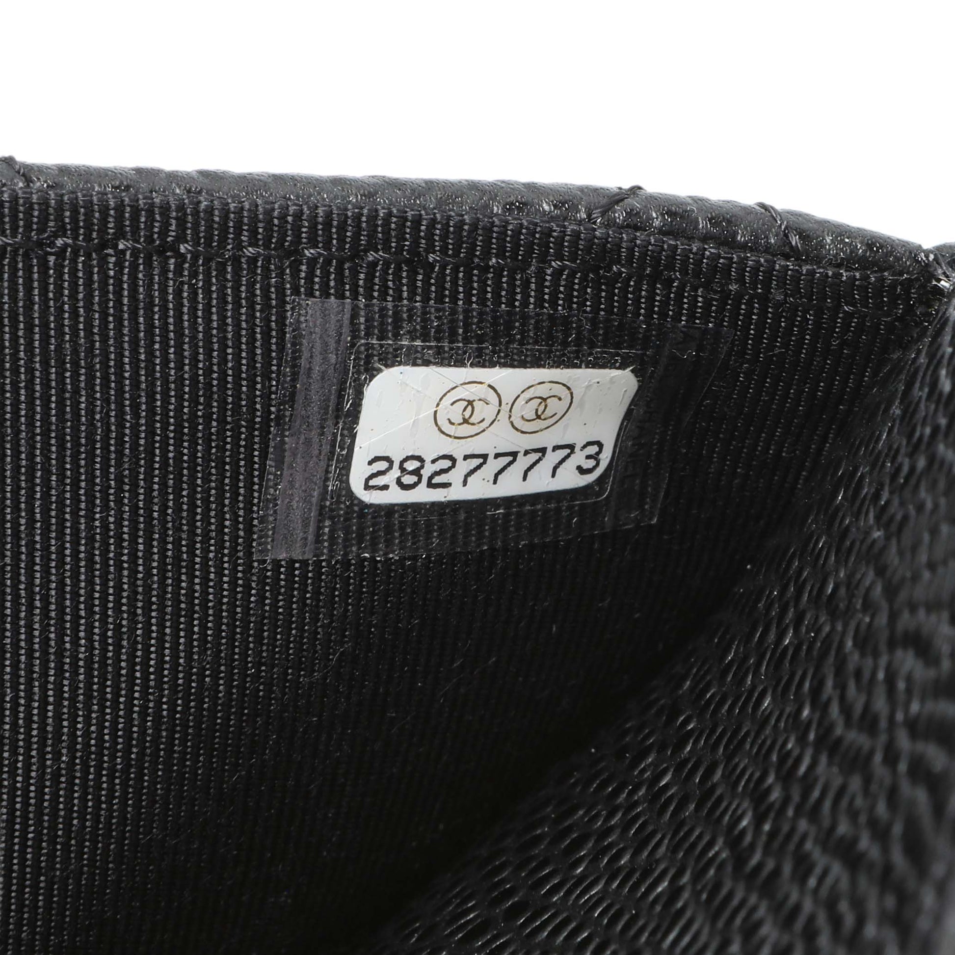 Exclusive Chanel Black Quilted Caviar Wallet On Chain WOC — Alternate View 7
