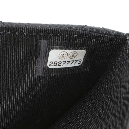 Exclusive Chanel Black Quilted Caviar Wallet On Chain WOC — Alternate View 7