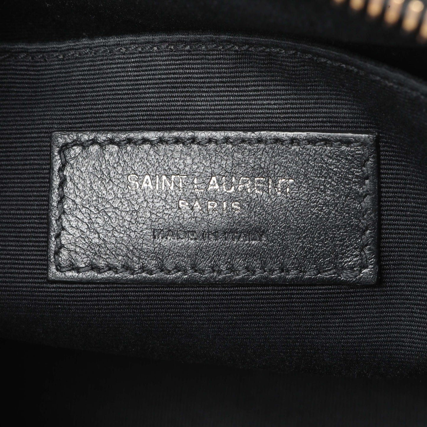 Exclusive Saint Laurent Black Calfskin Matelasse Monogram Lou Camera Bag — Alternate View 9