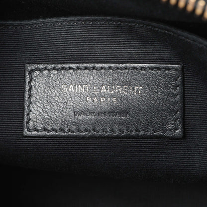 Exclusive Saint Laurent Black Calfskin Matelasse Monogram Lou Camera Bag — Alternate View 9
