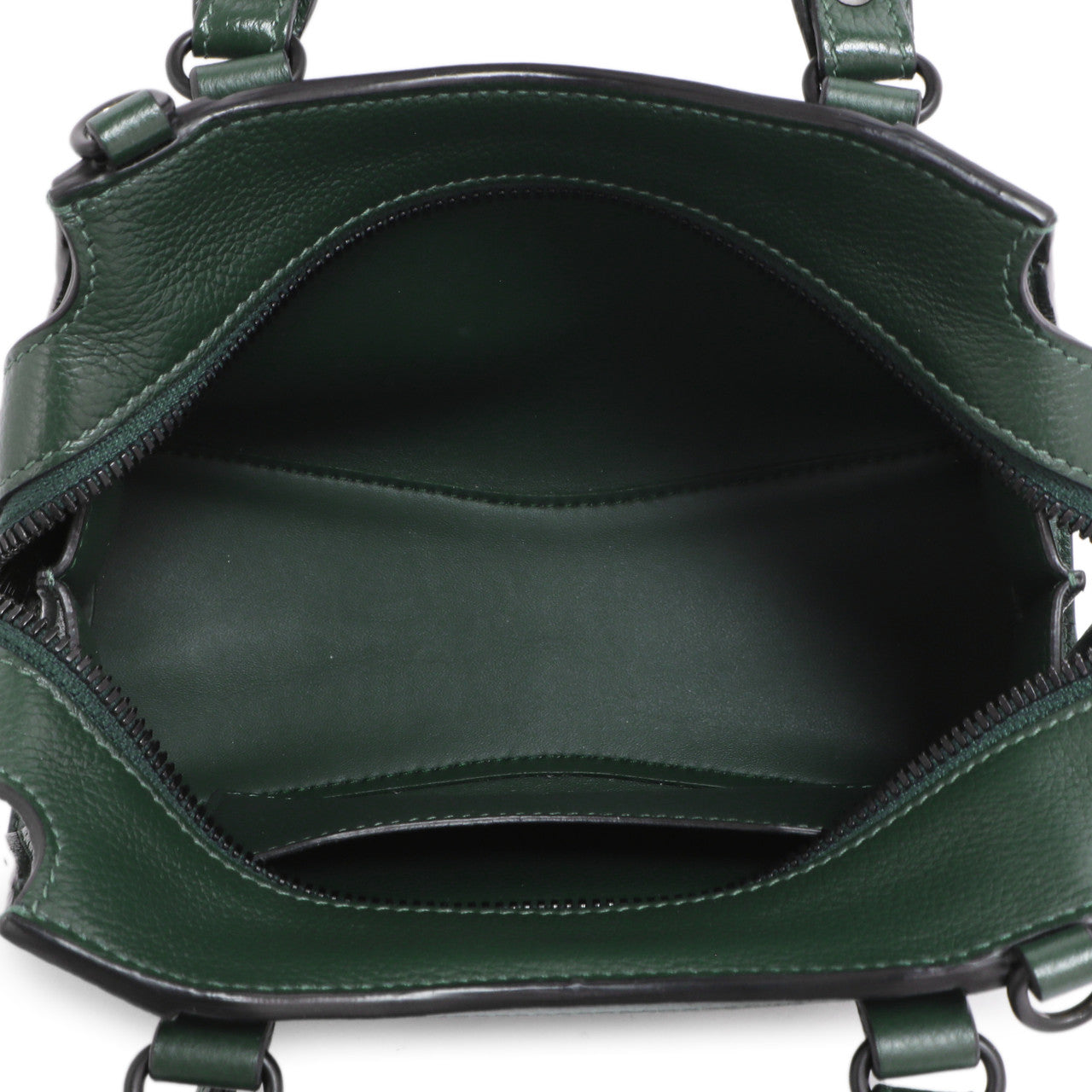 Exclusive Balenciaga Forest Green Calfskin Neo Classic Mini City — Top View