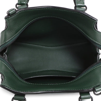 Exclusive Balenciaga Forest Green Calfskin Neo Classic Mini City — Top View
