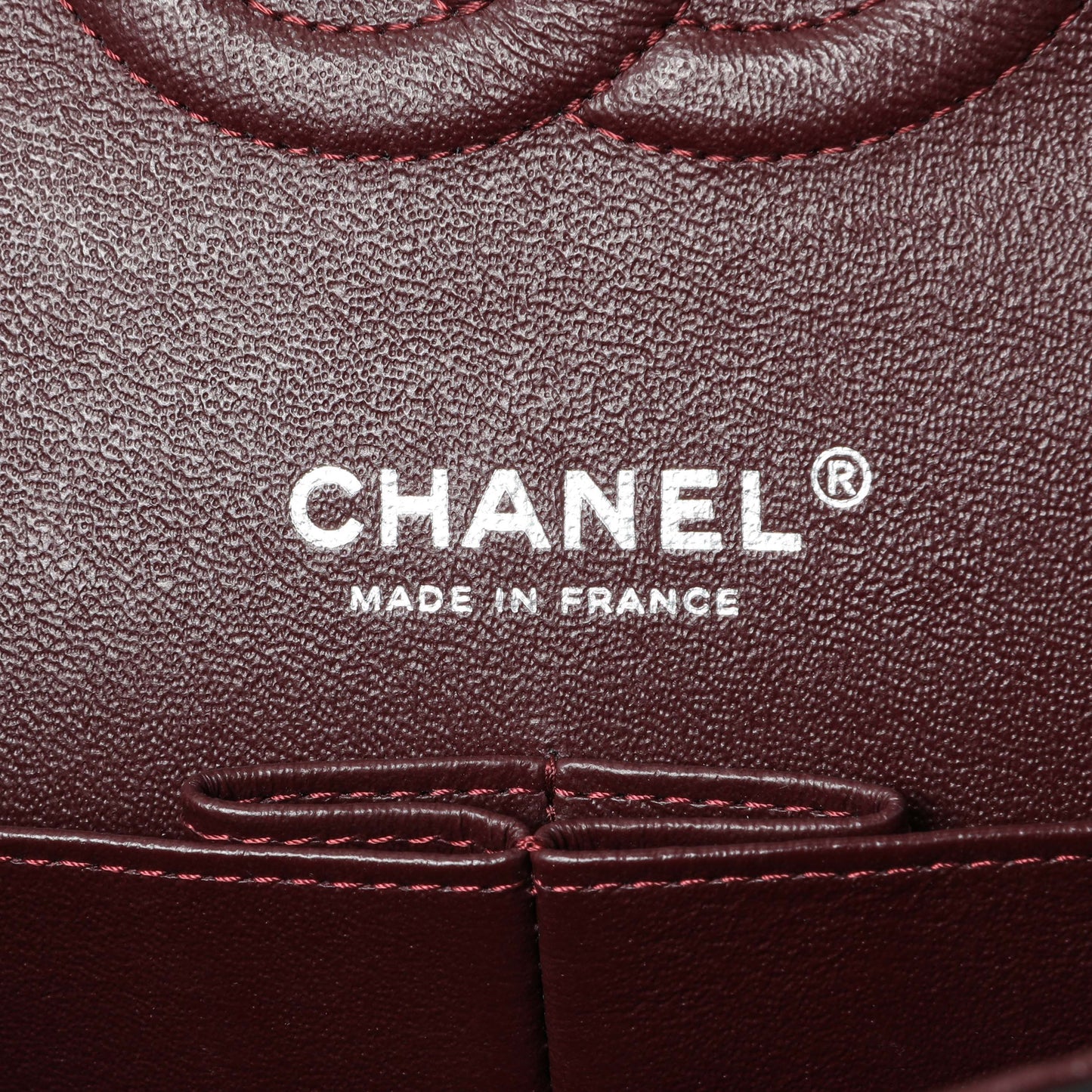 Exclusive Chanel Black Quilted Caviar Medium Double Flap — Detail View