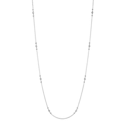 Exclusive Tiffany & Co. Platinum Diamonds by the Yard Necklace — Front View