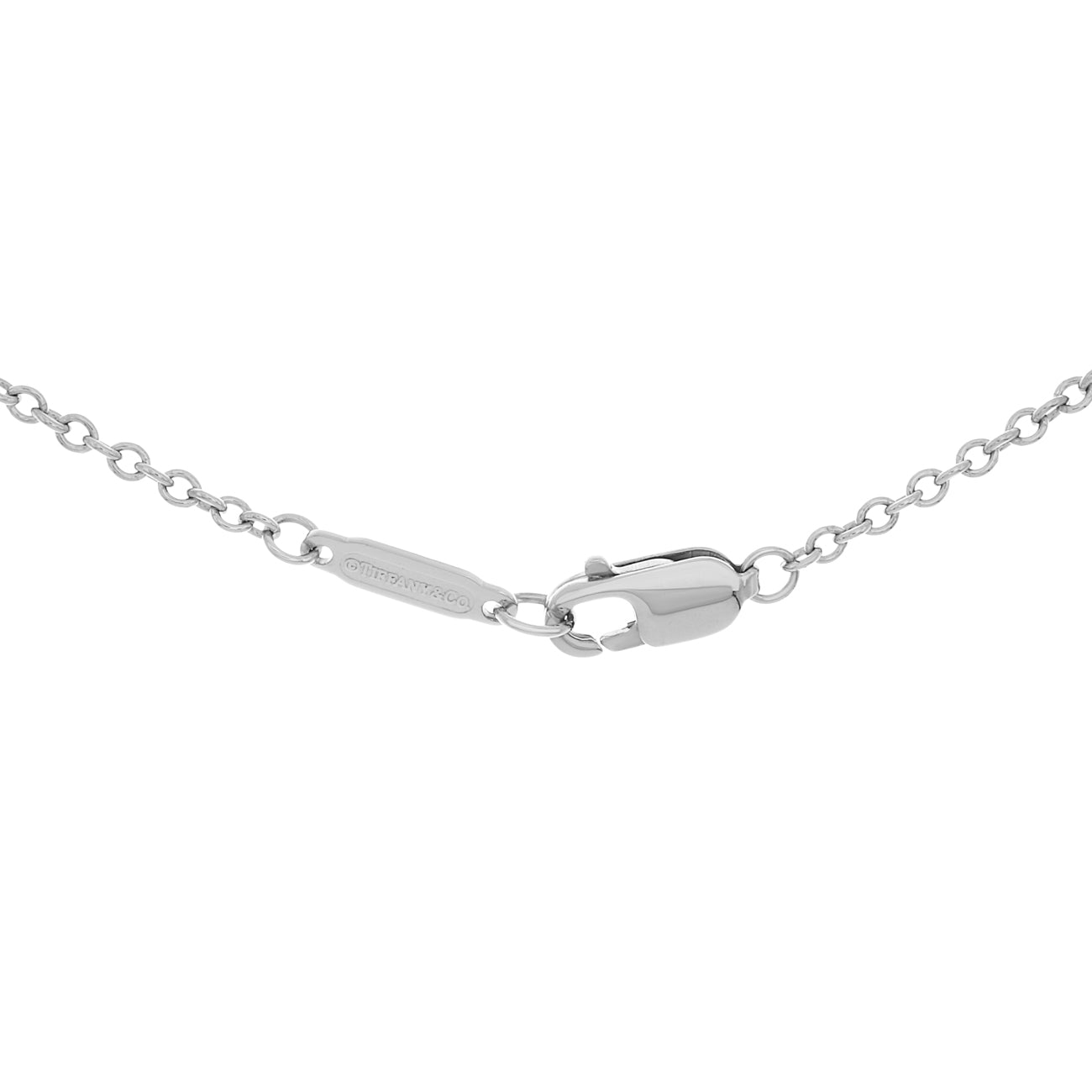 Exclusive Tiffany & Co. Platinum Diamonds by the Yard Necklace — Side View