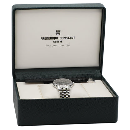 Exclusive Frederique Constant Stainless Steel Classics Index FC-303NB5B6 — Detail View