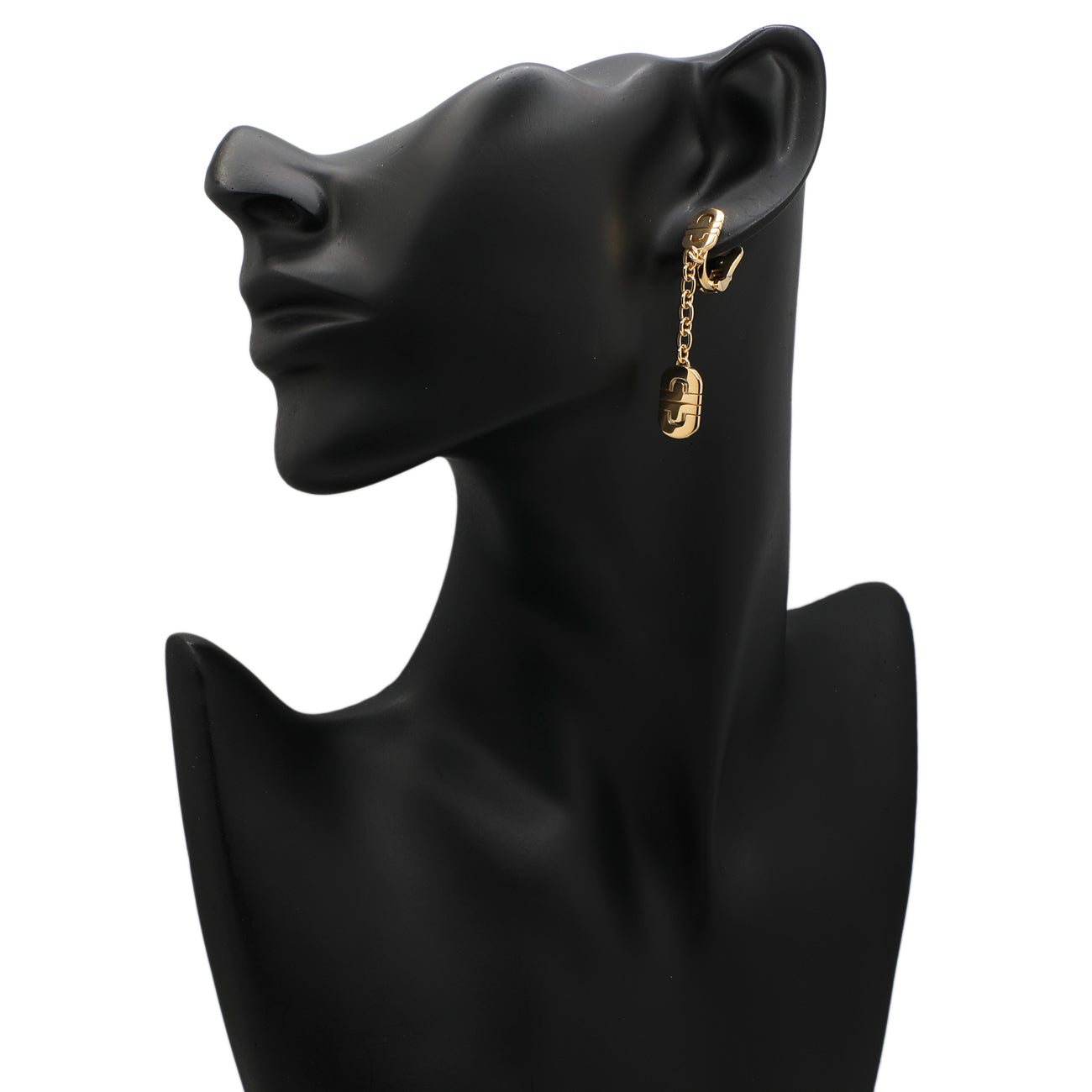 Exclusive Bulgari 18K Yellow Gold Parentesi Drop Earrings — Back View