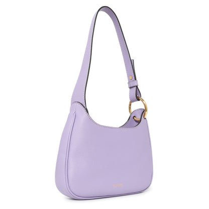 Exclusive Versace Lilac Calfskin La Medusa Small Hobo Crossbody — Side View