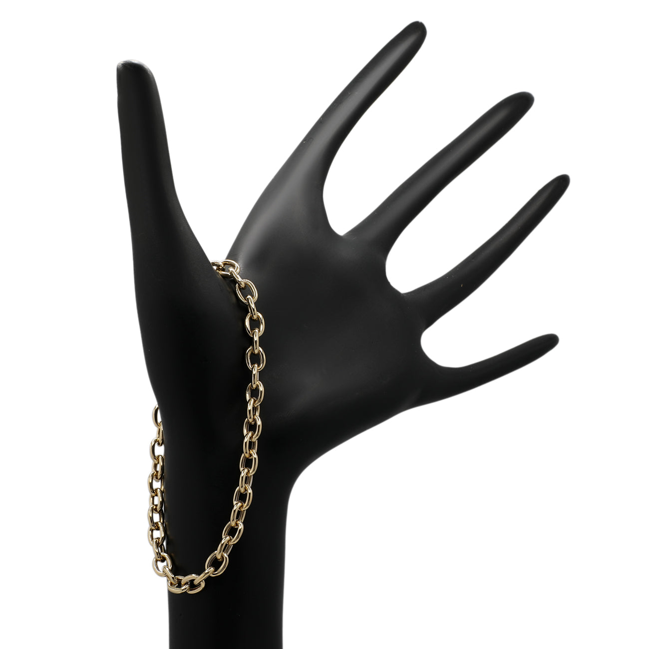 Exclusive 18K Yellow Gold Rolo Bracelet — Back View