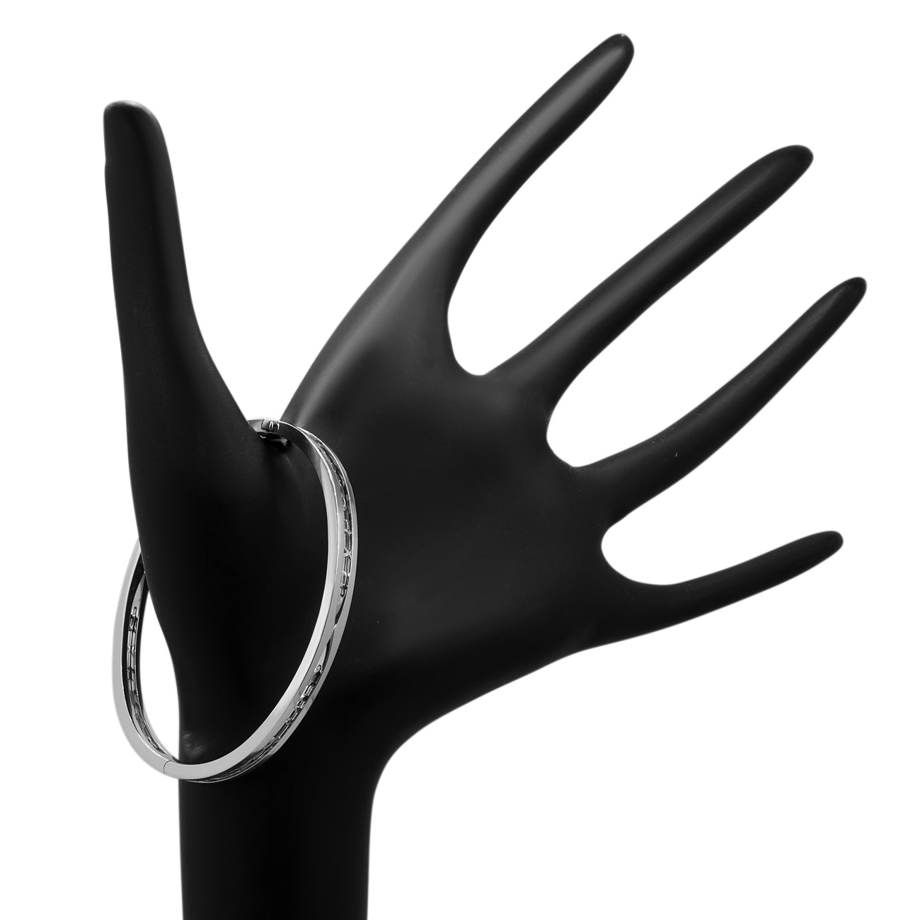 Exclusive Bulgari 18K White Gold B.zero1 Bracelet — Back View