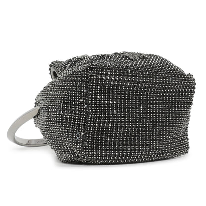 Exclusive Jimmy Choo Black Crystal Mesh Micro Bon Bon — Top View