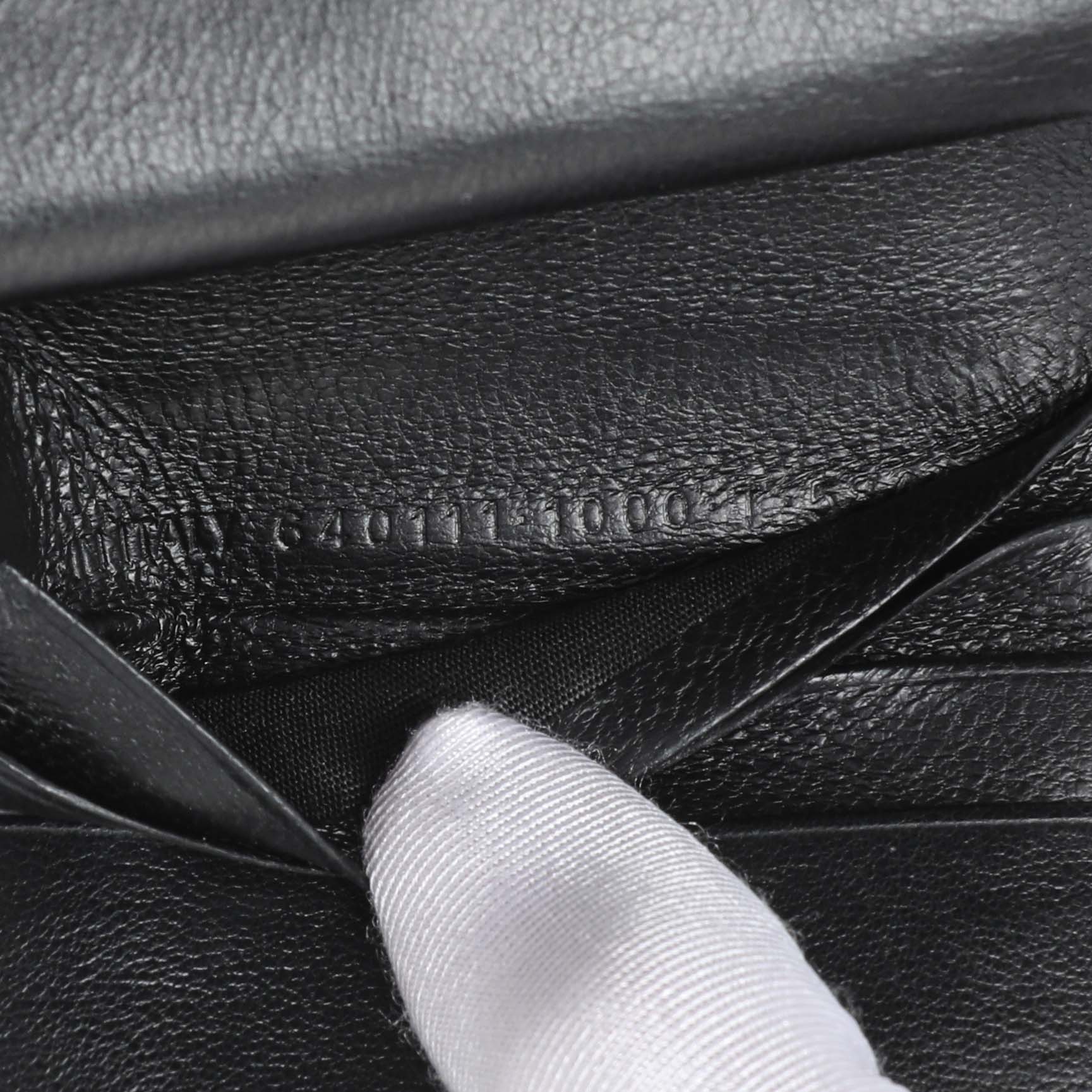 Exclusive Balenciaga Black Crocodile Embossed Wallet — Lifestyle View