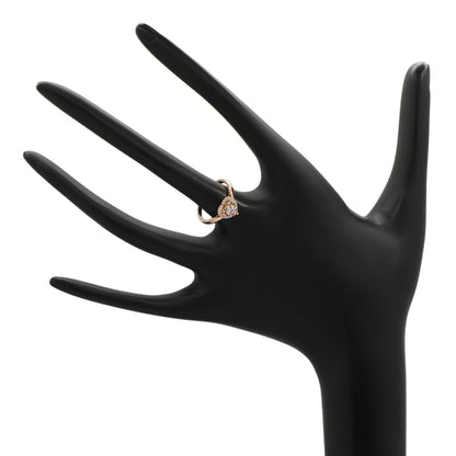 Exclusive 18K Rose Gold Diamond Heart Ring — 3.25 — Top View