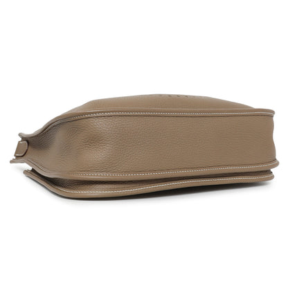 Exclusive Hermes Etoupe Clemence Evelyne III PM — Back View