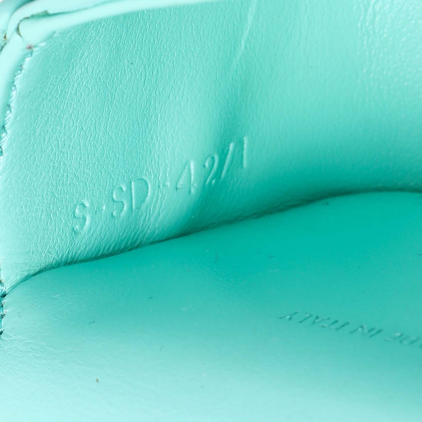 Exclusive Celine Turquoise Shiny Calfskin Triomphe Airpods Case — Alternate View 8