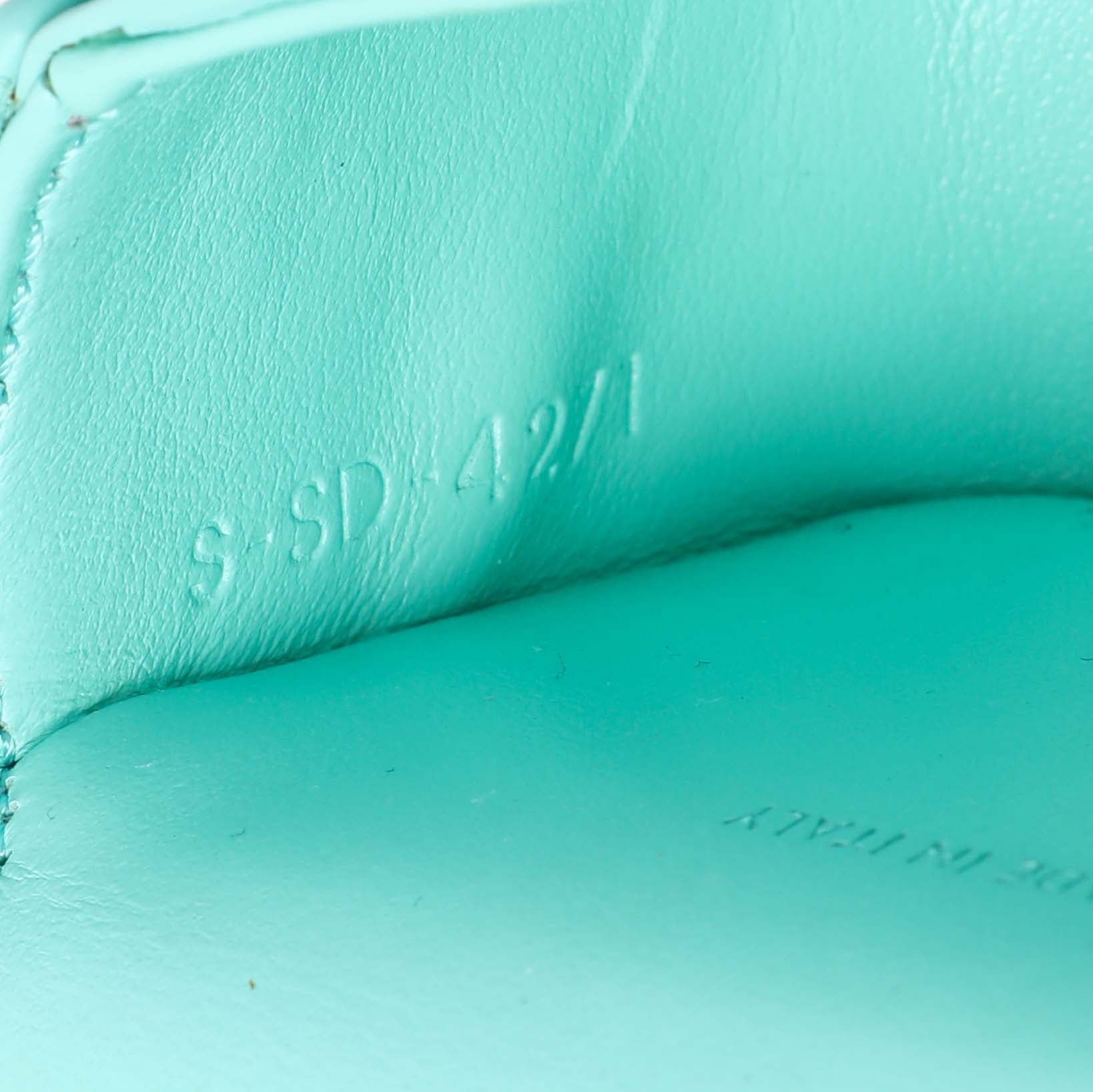 Exclusive Celine Turquoise Shiny Calfskin Triomphe Airpods Case — Alternate View 8