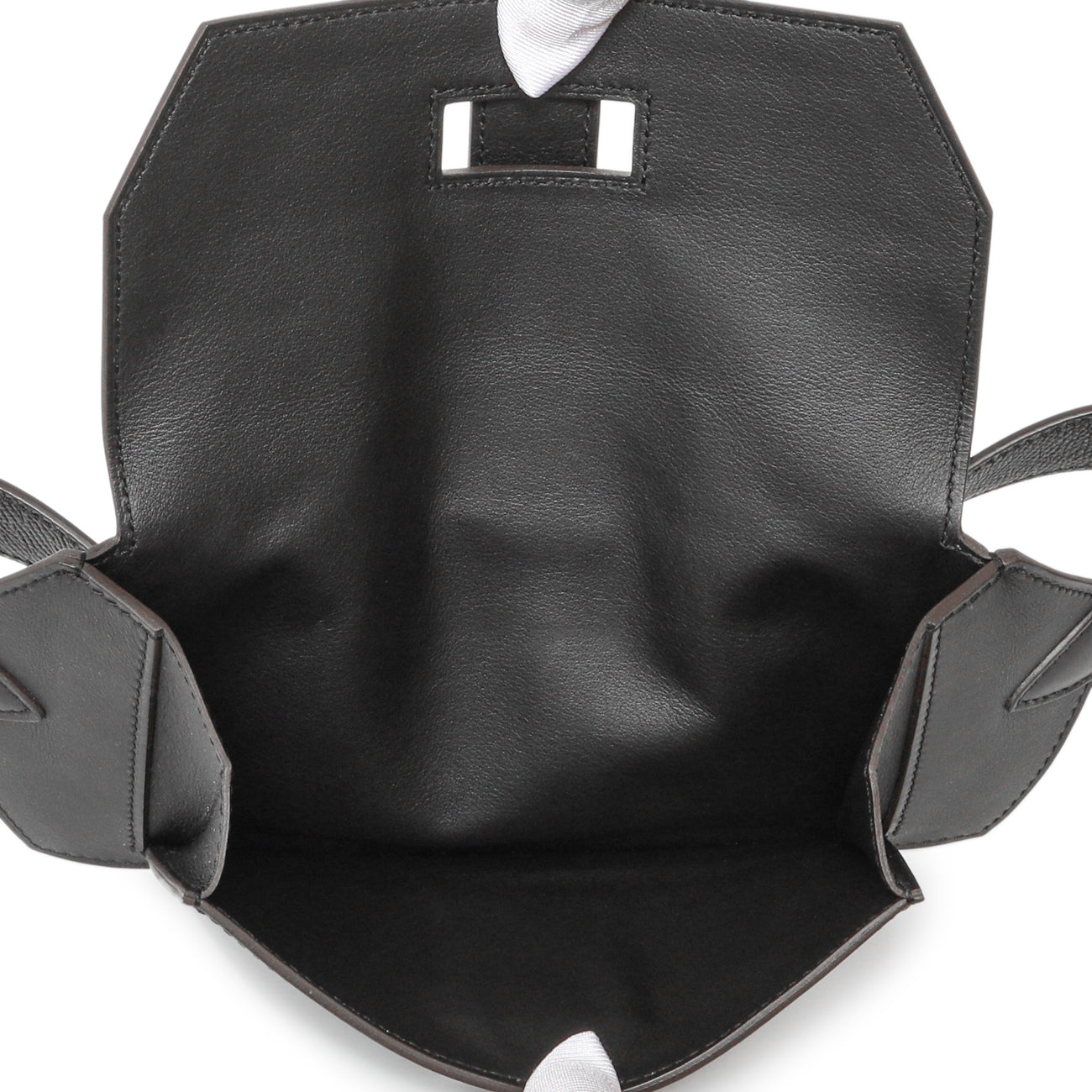 Exclusive Hermes Black Swift Elan Pocket Belt Bag — Top View