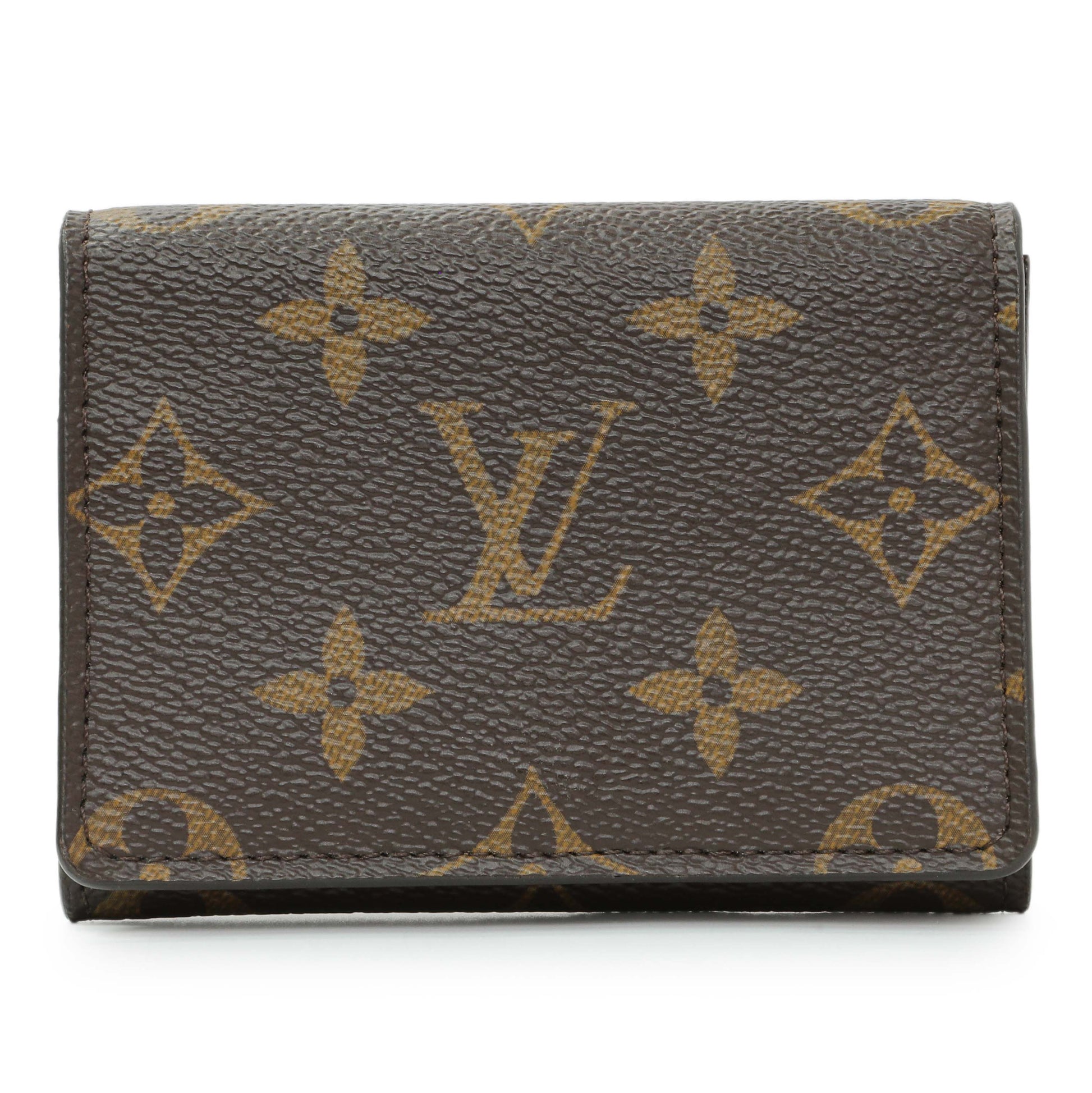 Exclusive Louis Vuitton Monogram Business Card Holder — Front View