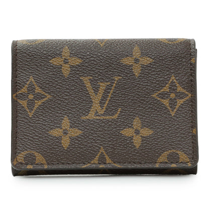 Exclusive Louis Vuitton Monogram Business Card Holder — Front View