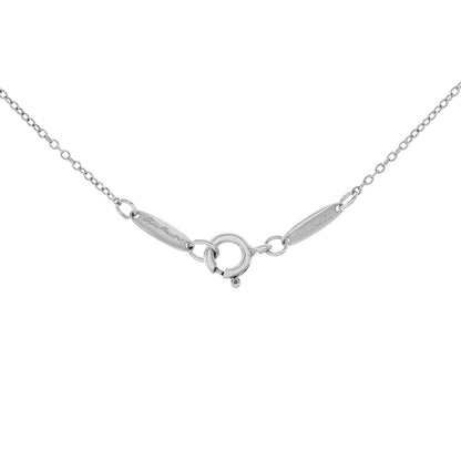 Exclusive Tiffany & Co. Sterling Silver Sevillana Circle Pendant Necklace — Back View