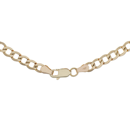 Exclusive 18K Yellow Gold Cuban Link Chain — Side View