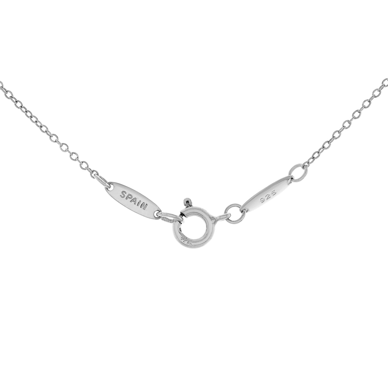 Exclusive Tiffany & Co. Sterling Silver Sevillana Circle Pendant Necklace — Top View