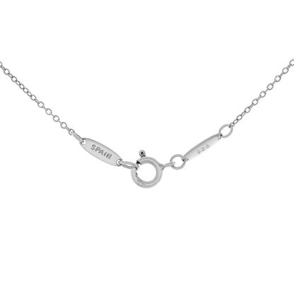 Exclusive Tiffany & Co. Sterling Silver Sevillana Circle Pendant Necklace — Top View