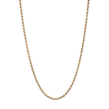 Exclusive 14K Yellow Gold Rope Chain — Front View