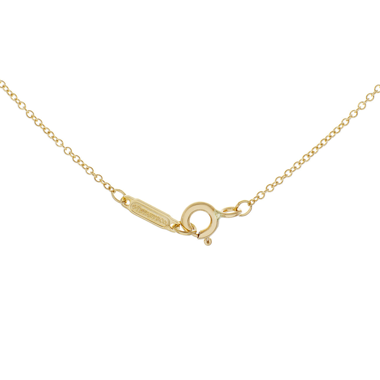 Exclusive Tiffany & Co. 18K Yellow Gold Heart Key Pendant — Side View
