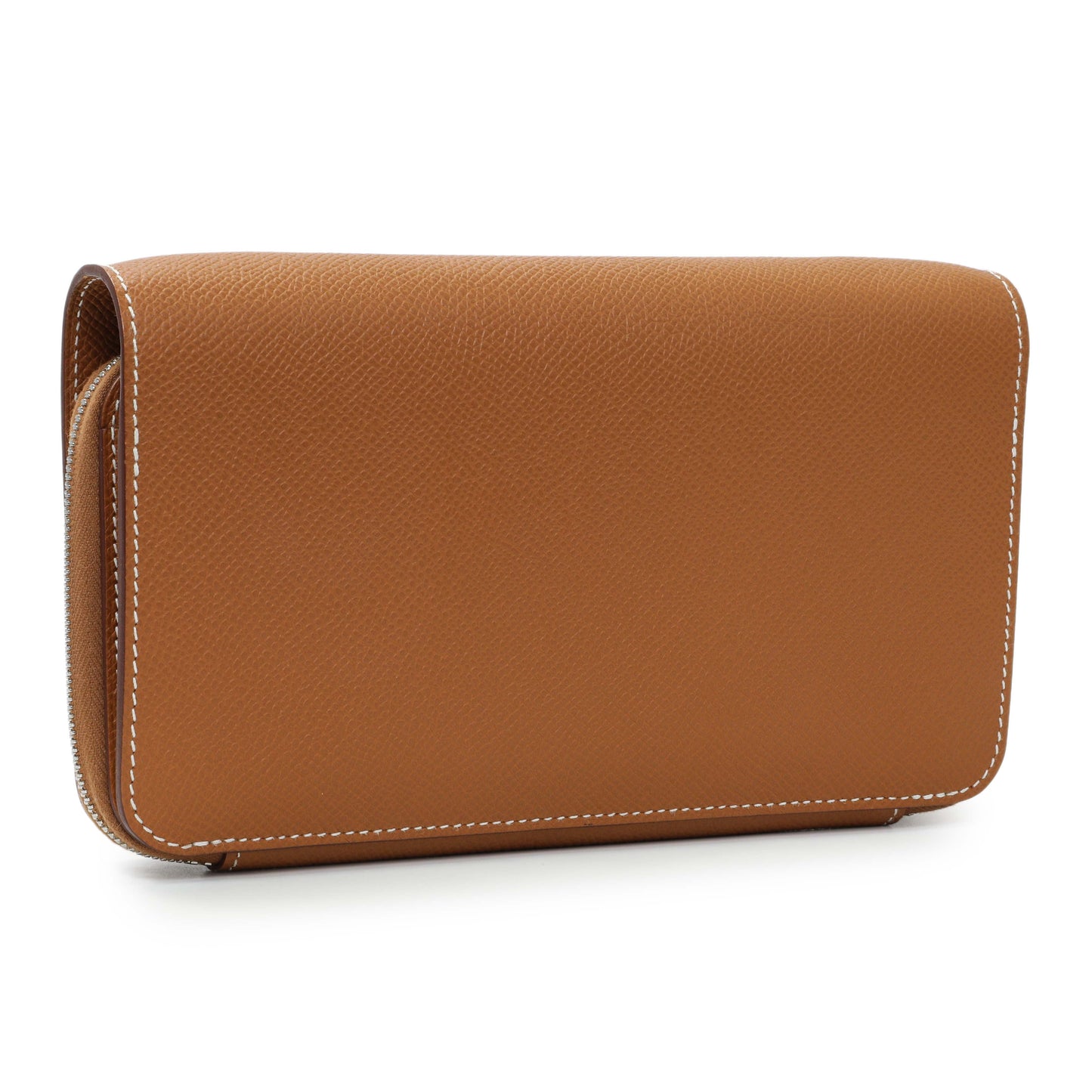 Exclusive Hermes Epsom Gold 1957 To Go Wallet — Side View