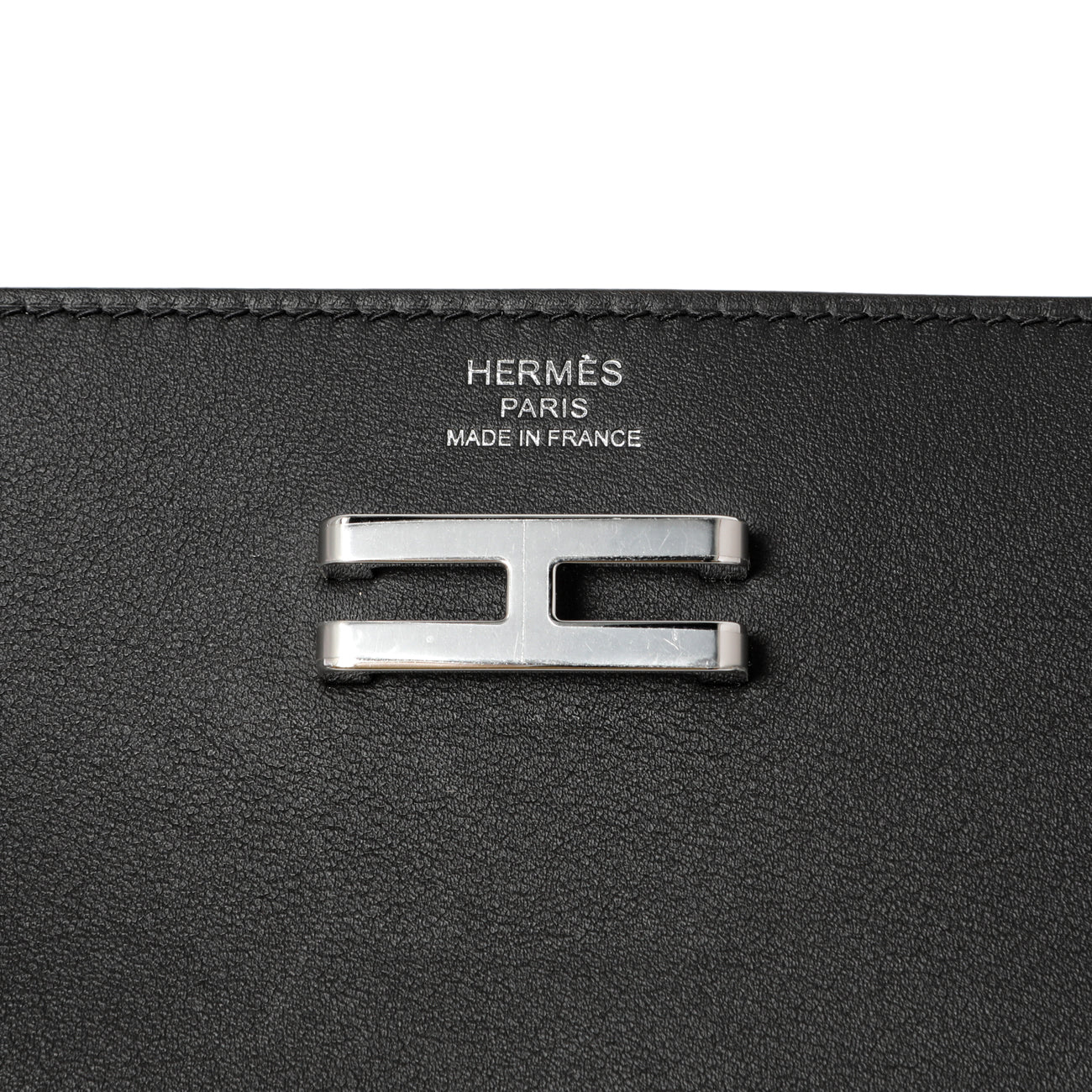 Exclusive Hermes Black Swift Elan Pocket Belt Bag — Detail View