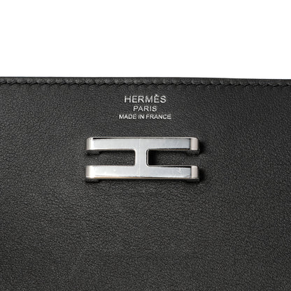 Exclusive Hermes Black Swift Elan Pocket Belt Bag — Detail View