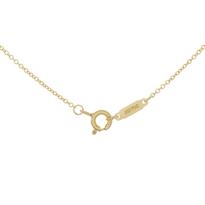 Exclusive Tiffany & Co. 18K Yellow Gold Heart Key Pendant — Back View